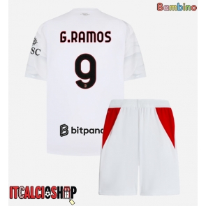 AC Milan Goncalo Ramos #9 Seconda Maglia Bambino 2026-27 Manica Corta (+ Pantaloni corti)